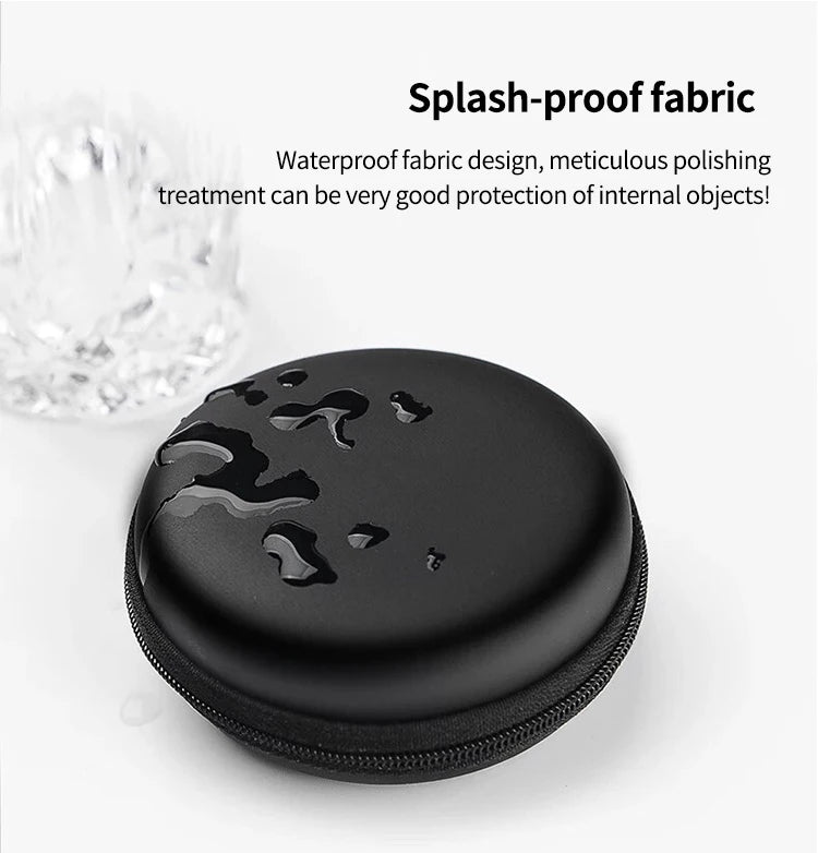 Earphones Holder Case Portable Storage Carrying Hard Bag Box Case For Headphone Accessories Earbuds Memory Card USB Data Cables