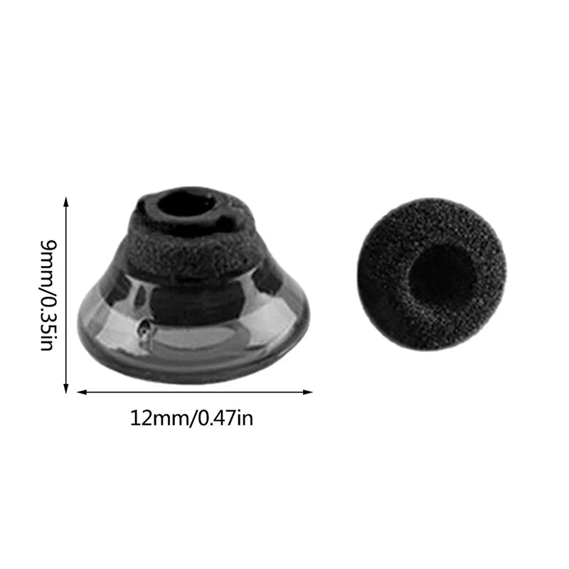 Earplug Earphone Tip Soft Silicone Ear Pads Earbuds Tips Eargels Black Foam Accessories For Plantronics Voyager 5200 Earplugs