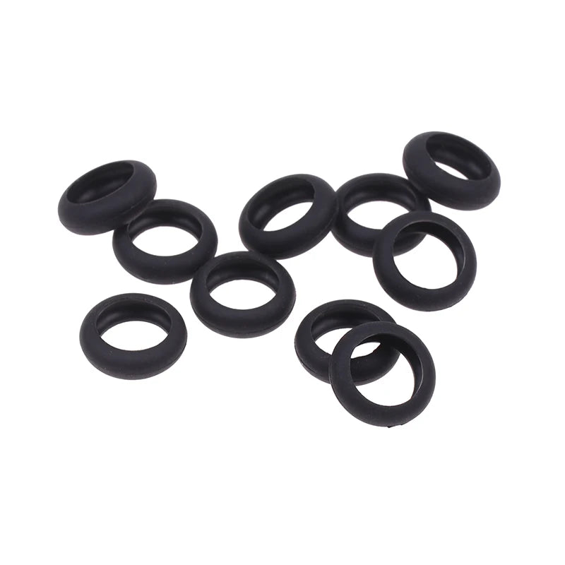 10pcs Flat Earphones Silicon Rubber Ring Case Flexible Earphone Shell Cover for 15mm Earphones
