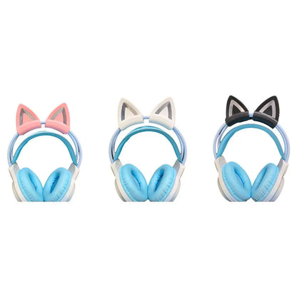 Headphones Accessories Cat Ear For Earphone Gaming Headsets Attachment Stereo Headset Decoration Lightweight Silicone Penda S1V6