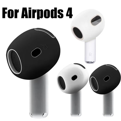 Anti-Slip Ear Covers Eartips for Apple AirPods 4 Replacement Ultra Thin Earbuds Cover Earphone Skin for AirPods 4 Accessories