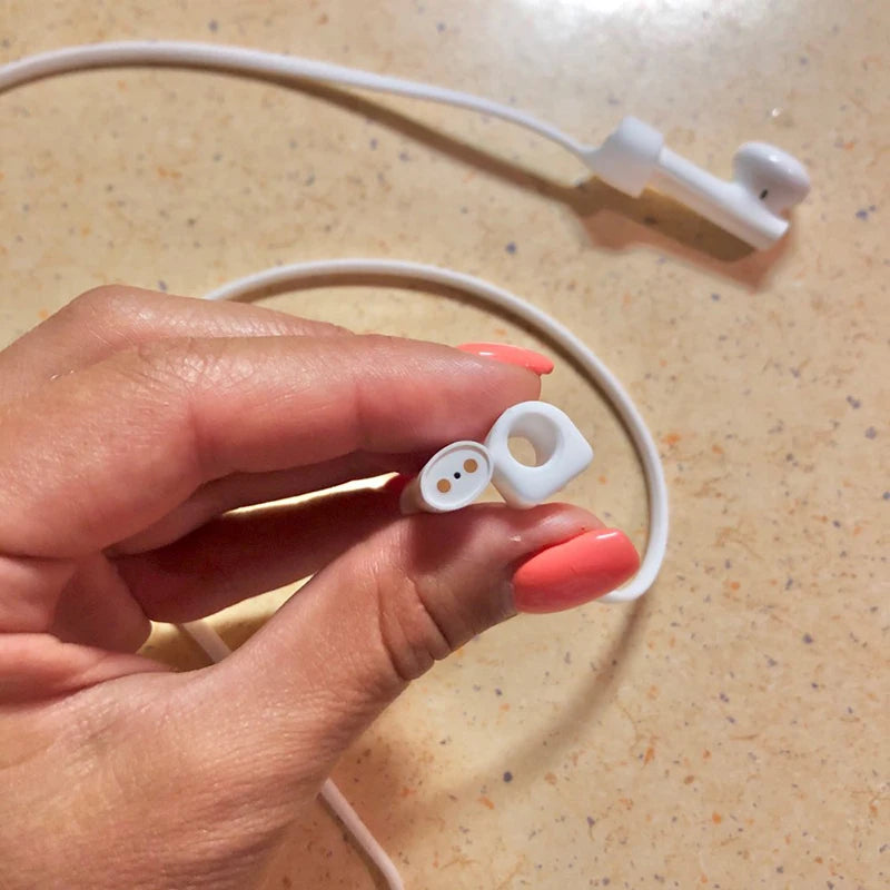 Magnetic Anti-Lost Silicone Earphone Neck Rope For AirPods 1 2 3 Pro Wireless Bluetooth Headphone Neck Strap Cord String Lanyard