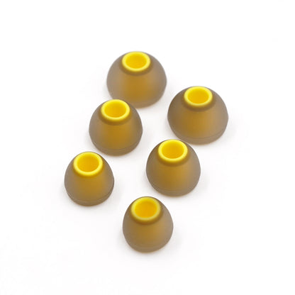 BQEYZ Winter Ultra Eartips Yellow Silicone Earcap 3 Pairs Replacement Silicone Eartips Compatible with BQEYZ Earphone