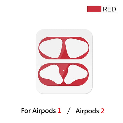 Dust-proof Scratchproof Sticker For AirPods 1 2 Sticker Dust Guard Protective Earphone Film For Apple AirPods 2 1 Cover Stickers