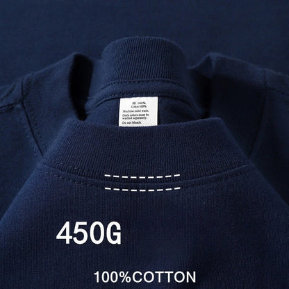 100% Cotton T Shirts Unisex 450G High Quality White T-shirts Tee Shirts Summer Blank Tshirt For Men Camisetas Para Hombre