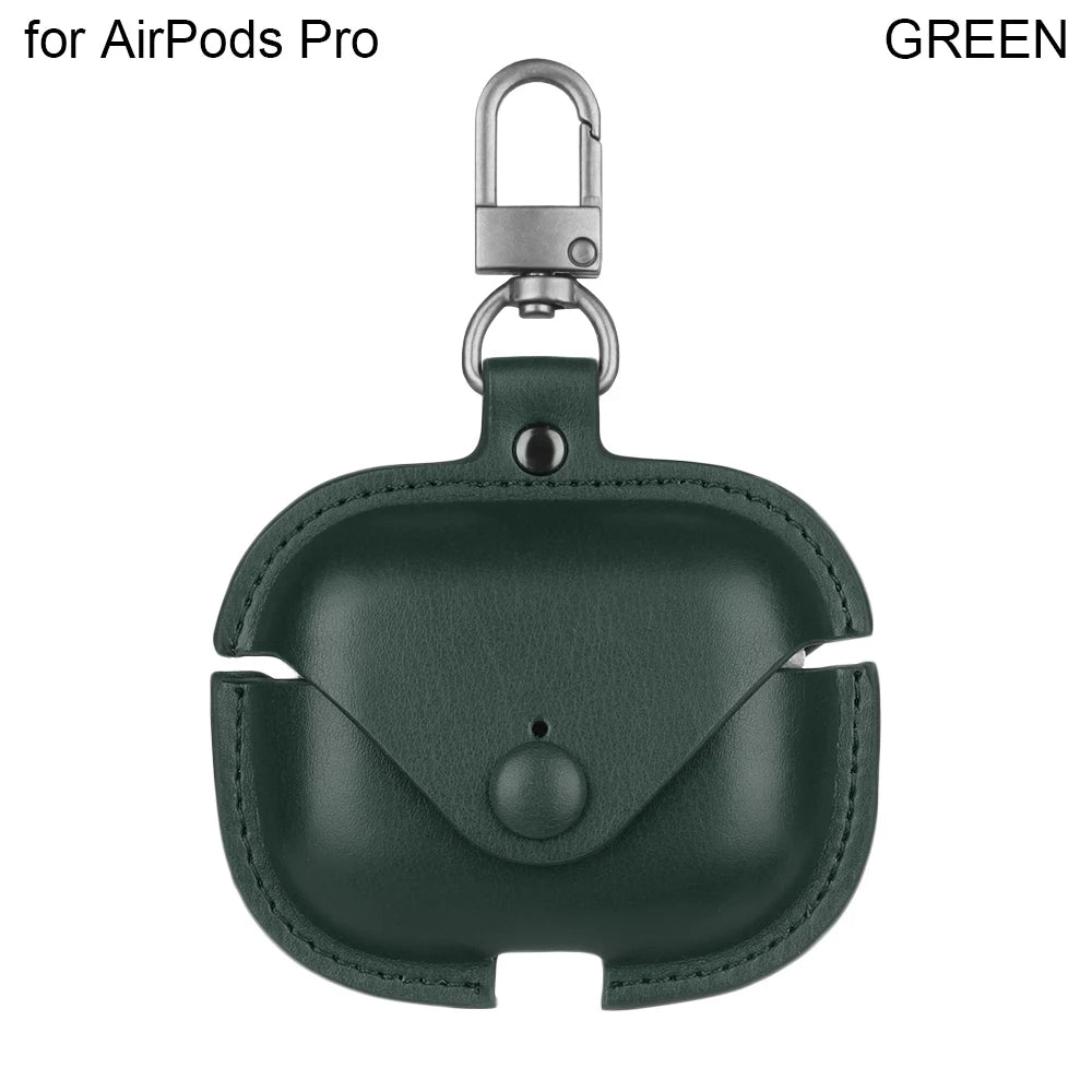 PU Leather Bluetooth Wireless Earphone Case for Apple Airpods 1/2/3/Pro Ultralight Fashion Headphones Case Protective Cover