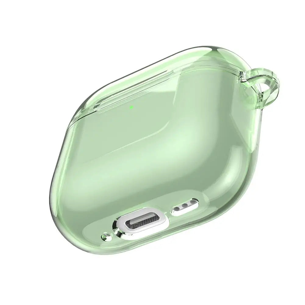 Transparent Case for AirPods 4 Wireless Bluetooth Earphone Soft TPU Clear Protective Cover with Hook for Air Pods 4 Accessories