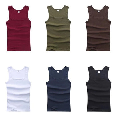 Hot Sale Mens Sport Fitness Underwaist Shirt Solid Elastic Cotton Vest Sweatshirt Tank Top Gym Fashion Jacket Cool Comfort Sexy