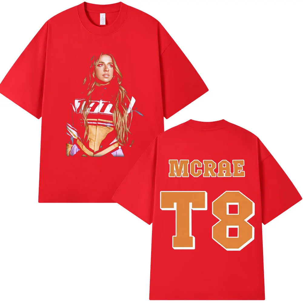 Tate McRae T8 So Close To What 2025 Album T-shirt Fans Gift Men Women Harajuku Cotton Short Sleeve T-shirts Summer Tee Shirt