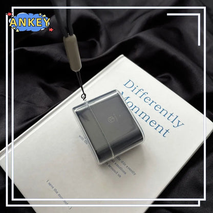 for ROSESELSA Earfree i5 Case Soft Clear TPU Shockproof Protective Cover Accessories with Lanyard