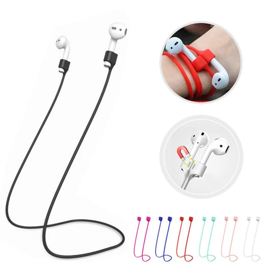 Magnetic Anti-Lost Silicone Earphone Neck Rope For AirPods 1 2 3 Pro Wireless Bluetooth Headphone Neck Strap Cord String Lanyard