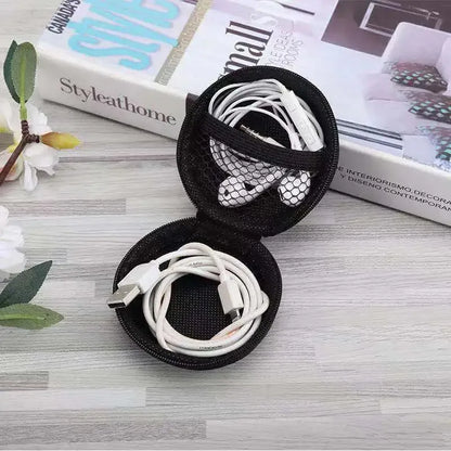 Earphone Holder Case Storage Carrying Hard Bag Box Case For Earphone Headphone Accessories Earbuds memory Card USB Cable