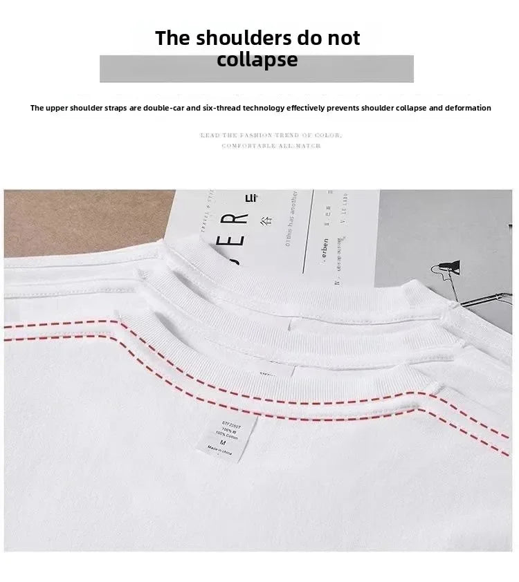 100% Cotton T Shirts Unisex 450G High Quality White T-shirts Tee Shirts Summer Blank Tshirt For Men Camisetas Para Hombre