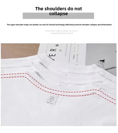 100% Cotton T Shirts Unisex 450G High Quality White T-shirts Tee Shirts Summer Blank Tshirt For Men Camisetas Para Hombre