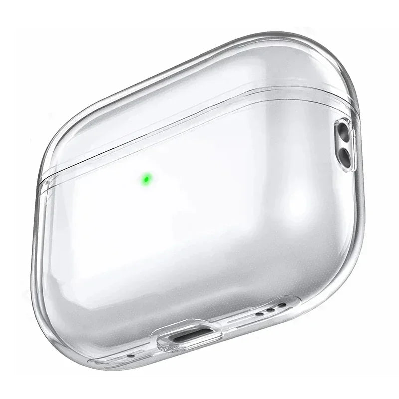 Transparent PC Earphone Case For AirPods 4 3 2 1 Pro 2 USB C Cover Hard Anti-fall Clear Headphone Coque For AirPods 4 4th Pro2