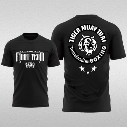 Summer Men's T-Shirt Muay Thai Running Fitness Sports Short Sleeve Outdoor Boxing Wrestling Tracksuits Breathable Men's clothing