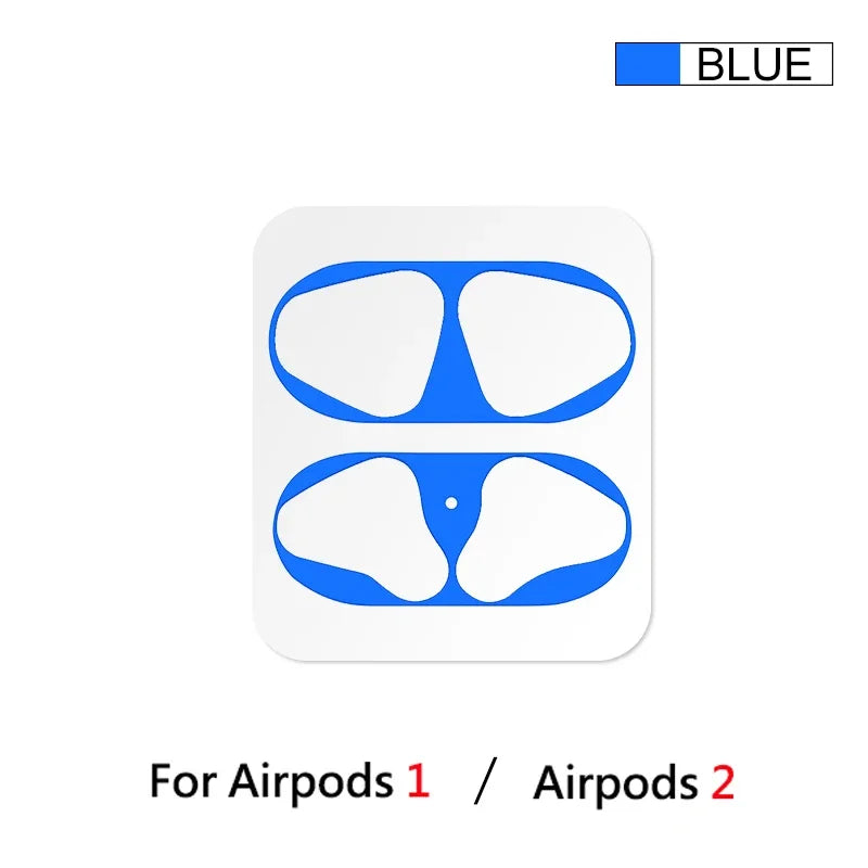 Dust-proof Scratchproof Sticker For AirPods 1 2 Sticker Dust Guard Protective Earphone Film For Apple AirPods 2 1 Cover Stickers