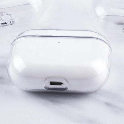 Transparent PC Earphone Case For AirPods 4 3 2 1 Pro 2 USB C Cover Hard Anti-fall Clear Headphone Coque For AirPods 4 4th Pro2