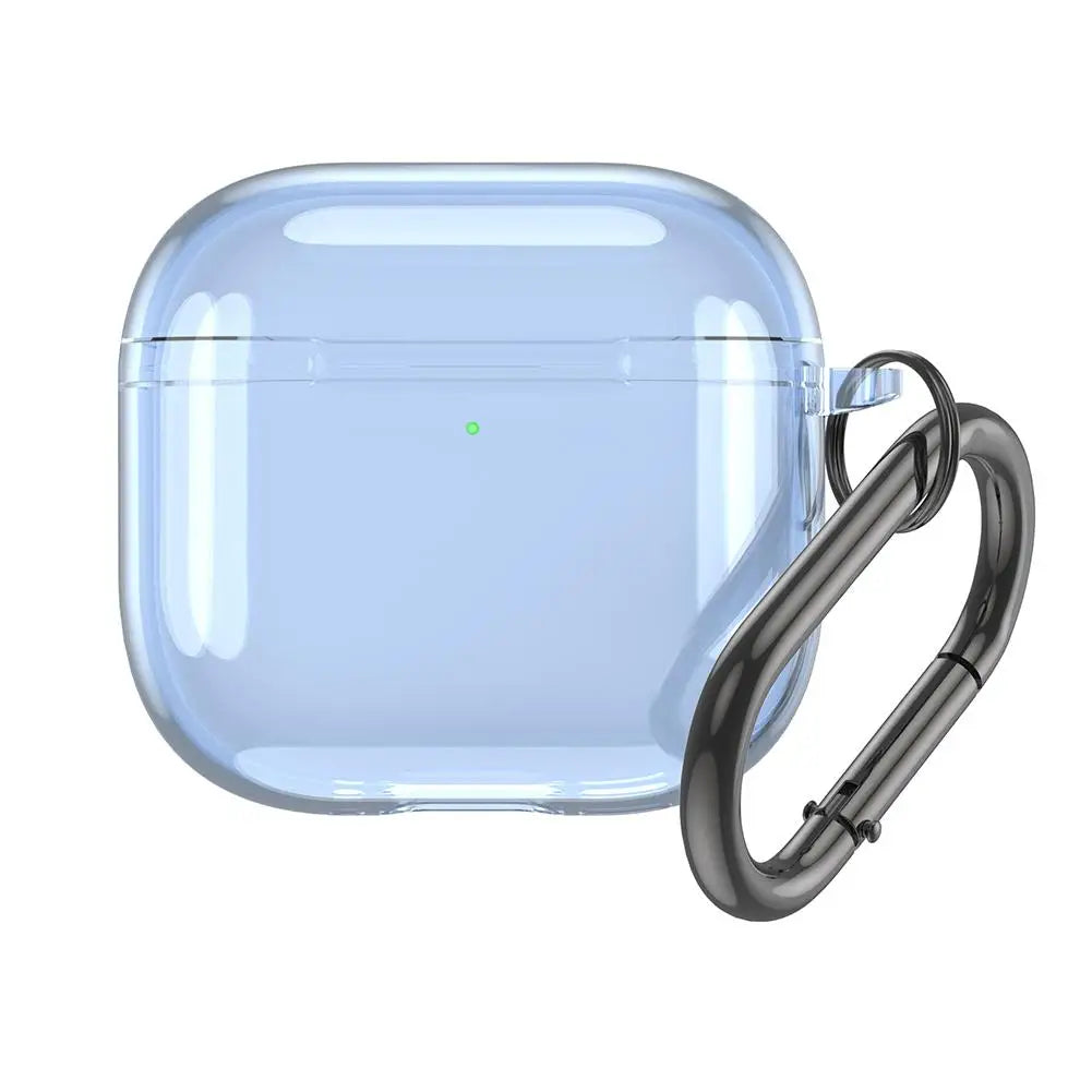 Transparent Case for AirPods 4 Wireless Bluetooth Earphone Soft TPU Clear Protective Cover with Hook for Air Pods 4 Accessories