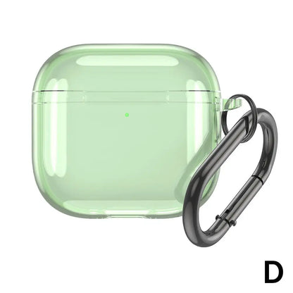 Transparent Case for AirPods 4 Wireless Bluetooth Earphone Soft TPU Clear Protective Cover with Hook for Air Pods 4 Accessories