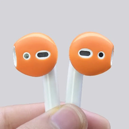 4 Pairs Soft Silicone Ear Tips,Anti-slip Ultrathin Ear Buds Replacement Covers Ear Gels for Apple Airpods 1 2 Earphone Eartips