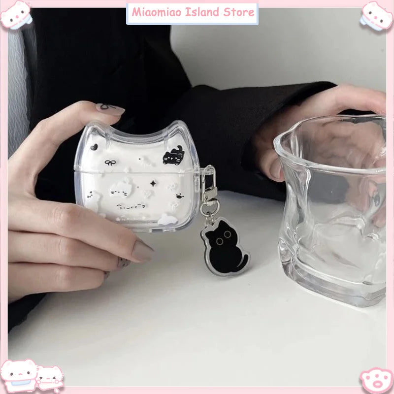 Floral Cute Cat Airpodspro2 Wireless Bluetooth Earphone Protective Cover1/2/3 Generations Cartoon Anti Drop Small And Convenient