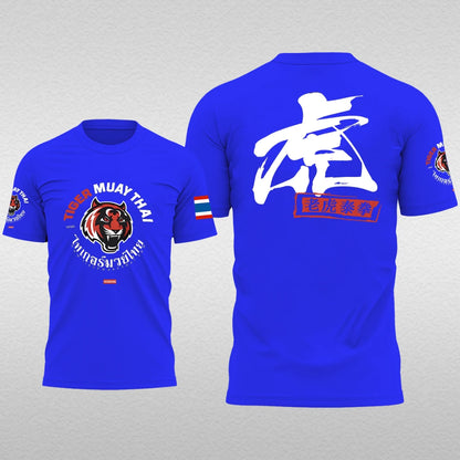 Summer Men's T-Shirt Muay Thai Running Fitness Sports Short Sleeve Outdoor Boxing Wrestling Tracksuits Breathable Men's clothing