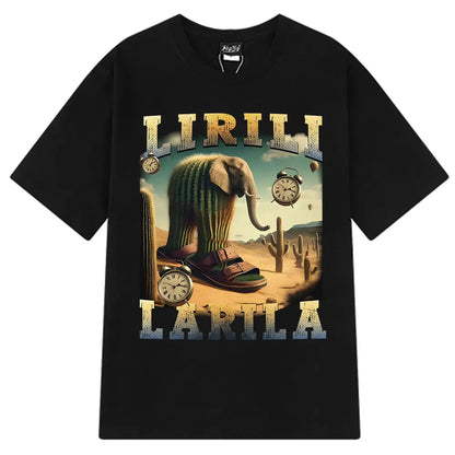 Brr Brr Patapim T Shirt Funny Italian Brainrot Meme Graphic T-shirt Men Women Summer 100% Cotton Cozy Soft O-Neck T-shirts Tops