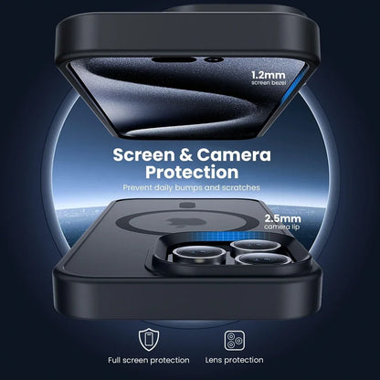 Luxury Matte 16E Magnetic Phone Case For iPhone 14 16 15 Plus 11 12 13 16E 14 15 Pro Max Magsafe Shockproof Protector Hard Cover