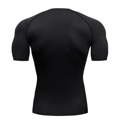 Men's T-shirt Running Sport T Shirt Men Compression Fitness Top Tee Quick Dry Tight Training Gym Sport Running Shirts Men Jersey