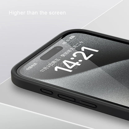 For iPhone 17 Pro Case Liquid Silicone Plain Case For iPhone 17 Pro Air Cover TPU Anti-drop Protect For iPhone 17 Pro Max Cover