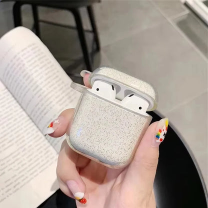 Luxury Bling Glitter Clear Earphones Case For Airpods Pro 1 2 Soft Silicone Headphone Cover For Air Pods 3 2 1 Charging Box Bag