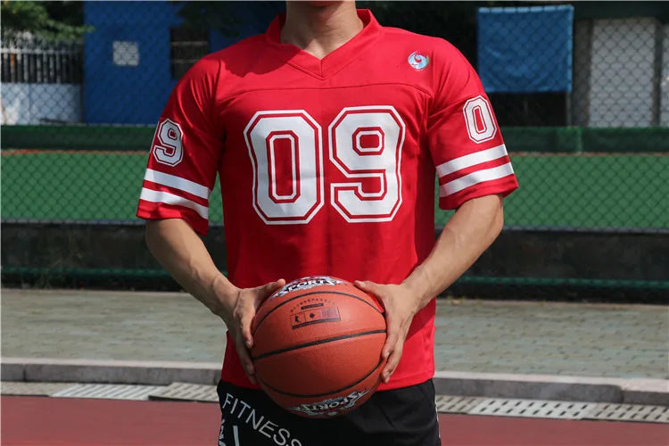 NEW Brand Men tshirt Quick Dry Breathable T-shirts men Soccer Jersey Shirt sports Loose Bodybuildi t-shirt Size M-XXL