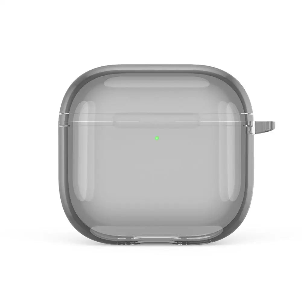 Transparent Case for AirPods 4 Wireless Bluetooth Earphone Soft TPU Clear Protective Cover with Hook for Air Pods 4 Accessories