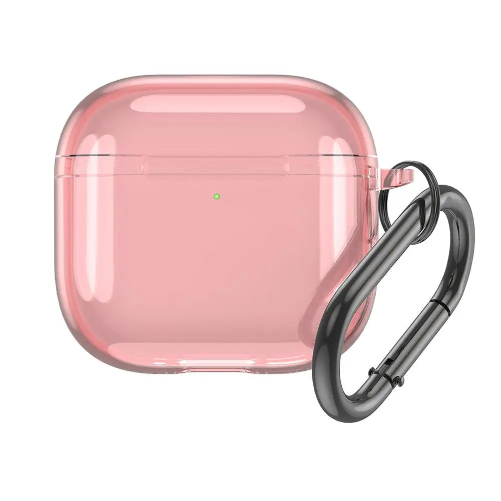 Transparent Case for AirPods 4 Wireless Bluetooth Earphone Soft TPU Clear Protective Cover with Hook for Air Pods 4 Accessories