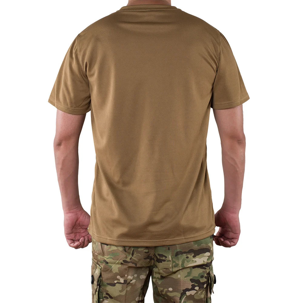 MEGE Men Tactical T Shirt Men's Quick Dry Workout Short Sleeve O-neck Quick-Drying gym T Shirts Plus Size Casual Oversized 4XL