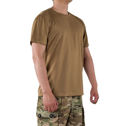 MEGE Men Tactical T Shirt Men's Quick Dry Workout Short Sleeve O-neck Quick-Drying gym T Shirts Plus Size Casual Oversized 4XL