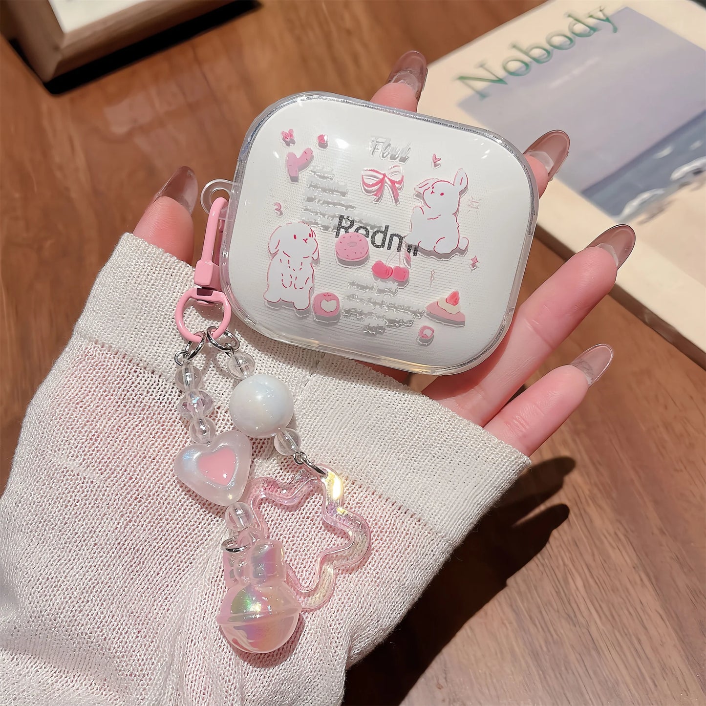 3D Cartoon Transparent For Redmi Buds 6 7S Case Cute Puppy Earphone Shockproof Soft Shell Protective Sleeve Cover