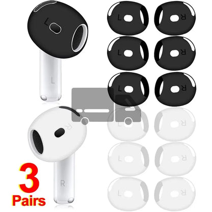 Anti-Slip Ear Covers Eartips for Apple AirPods 4 Replacement Ultra Thin Earbuds Cover Earphone Skin for AirPods 4 Accessories