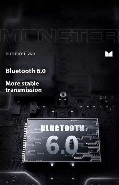 MONSTER AC530 Wireless Earphones Bone Conduction Ear Hanging Non in Ear Double Folding Ergonomics Bluetooth Sports Earphones