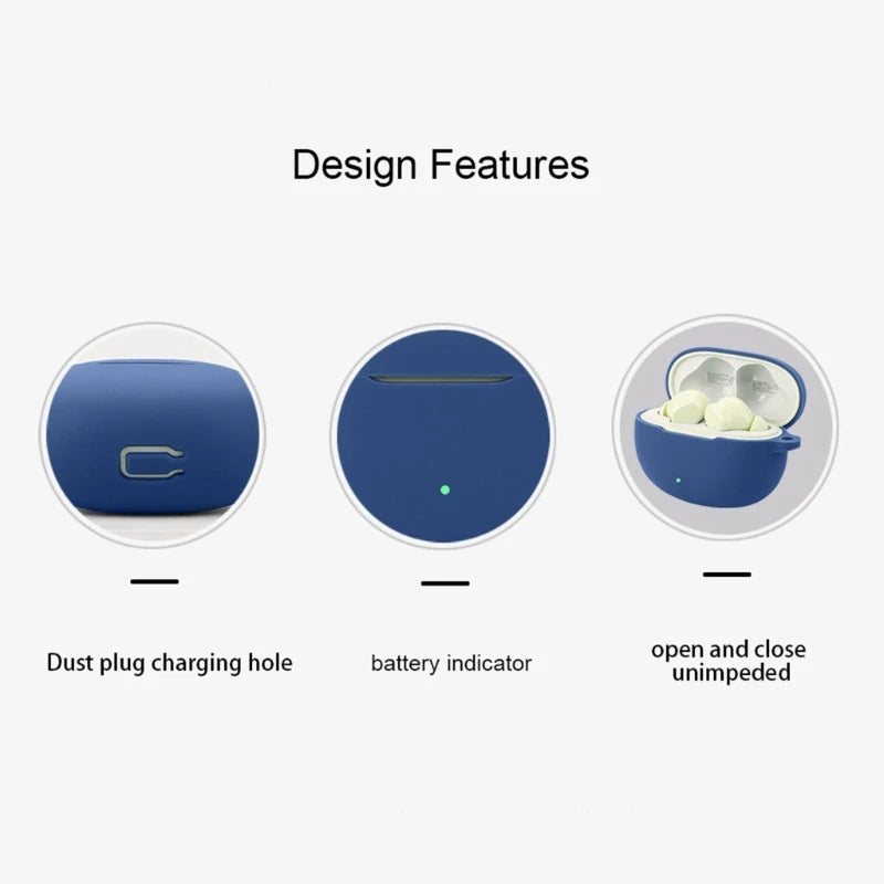 Waterproof Earphone Sleeve Soft Silicone Cover Secure Earphone Case Long Service Case Earbud Case fitting For Realme Buds T110