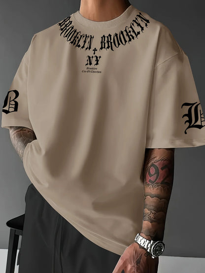 A popular Chicago men's T-shirt for summer 2025 Casual fashionable breathable and lightweight outdoor men's T-shirt