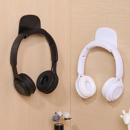 Punch-free Head-mounted Headphone Bracket Storage Hook Dormitory Wall-mounted Computer Headset Holder Earphone Display Stand