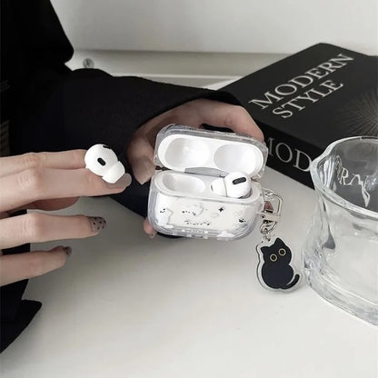 Floral Cute Cat Airpodspro2 Wireless Bluetooth Earphone Protective Cover1/2/3 Generations Cartoon Anti Drop Small And Convenient
