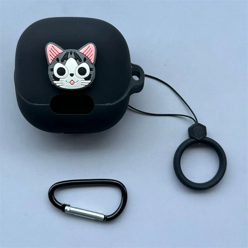 For (MI)Xiaomi Buds 5 ProTrue Wireless Bluetooth Earphone Cover DIY Cartoon Silicone Anti Drop Soft Cover With Hook
