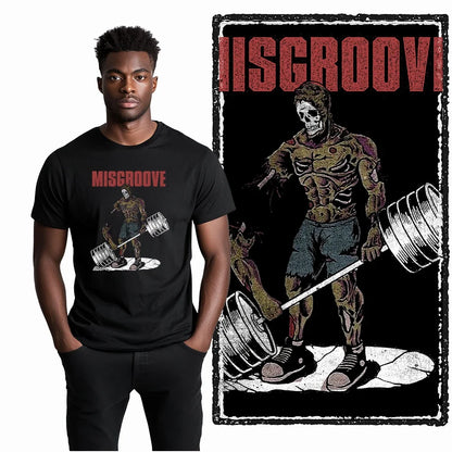 Coolmind YG Fitness Gym Cotton exclusive graphic Men's T-shirt 100% cotton large size fresh black men's new style T-shirt