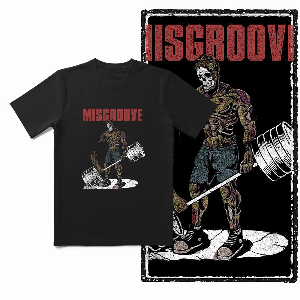 Coolmind YG Fitness Gym Cotton exclusive graphic Men's T-shirt 100% cotton large size fresh black men's new style T-shirt