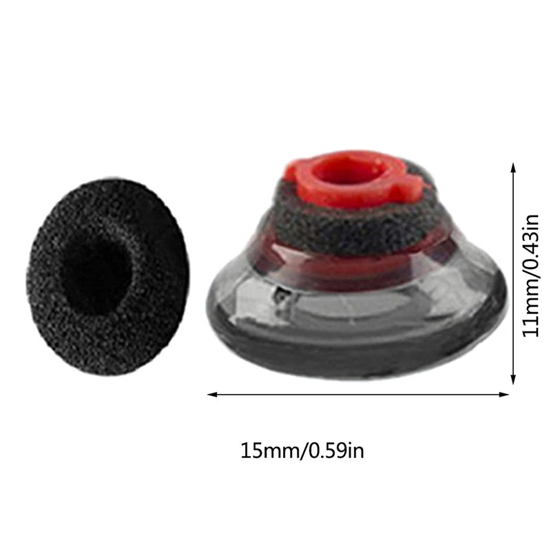 Earplug Earphone Tip Soft Silicone Ear Pads Earbuds Tips Eargels Black Foam Accessories For Plantronics Voyager 5200 Earplugs