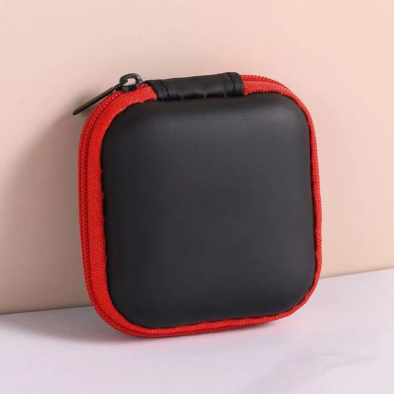 Mini Square EVA Earphone Protective Box Digital Charger Headphone Storage Bag USB Data Cable Organizer Carrying Pouch