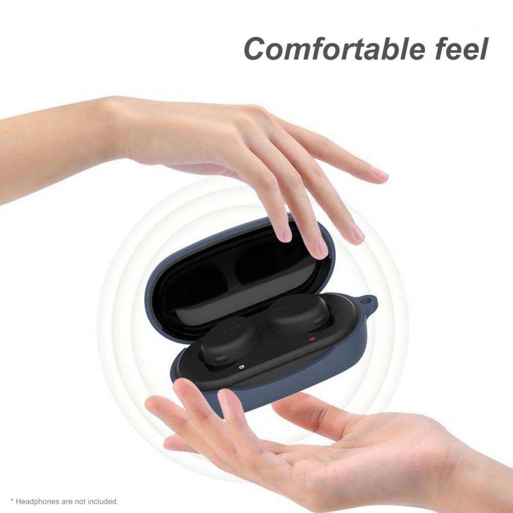 Protective Sleeve Earphones Case Solid Anti drop Soft Silicone Earphones Protective Waterproof Rustproof Case For WF XB700